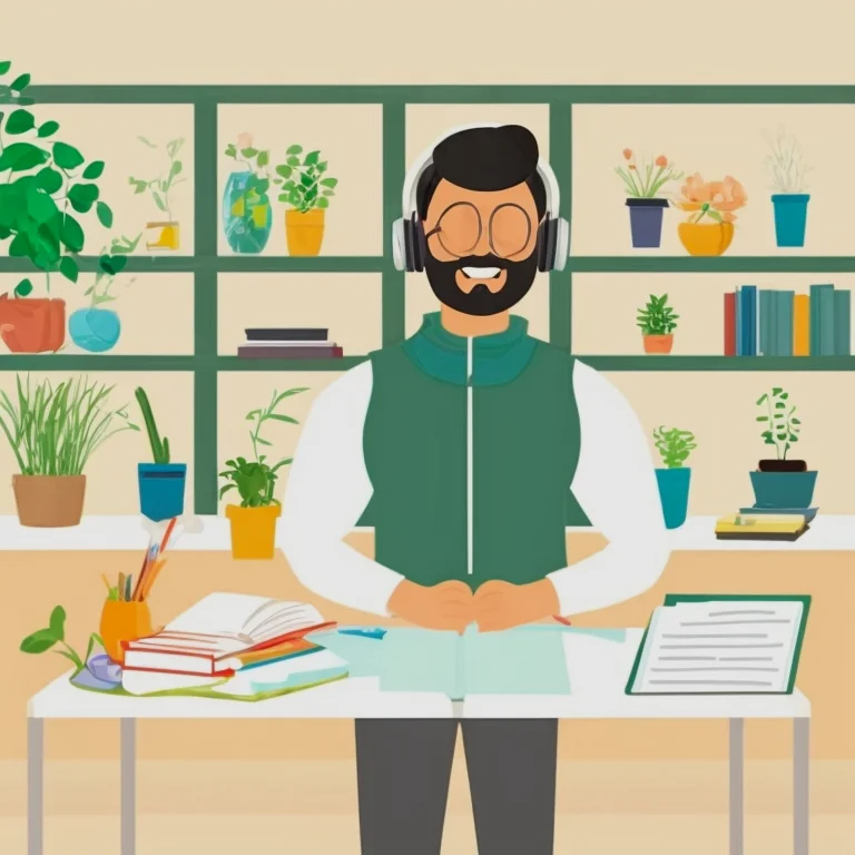 Serene meditation session